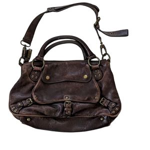 Cynthia Rowley distressed leather handbag